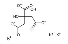 tripotassium,(1S,2S)-1,2-dihydroxypropane-1,2,3-tricarboxylate结构式