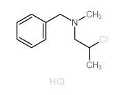 N-benzyl-2-chloro-N-methyl-propan-1-amine结构式