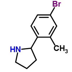2-(4-Bromo-2-methylphenyl)pyrrolidine Structure