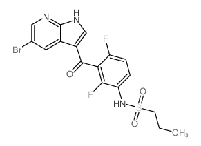 N-[3-[(5-溴-1H-吡咯并[2,3-B]吡啶-3-基)羰基]-2,4-二氟苯基]-1-丙磺酰胺图片