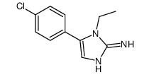 5-(4-chlorophenyl)-1-ethylimidazol-2-amine结构式