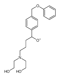 4-[bis(2-hydroxyethyl)amino]-1-[4-(phenoxymethyl)phenyl]butan-1-olate结构式