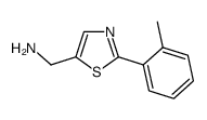 C-(2-o-Tolyl-thiazol-5-yl)-methylamine结构式