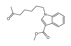 methyl 1-(6-oxoheptyl)indole-3-carboxylate结构式