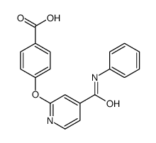 4-[4-(phenylcarbamoyl)pyridin-2-yl]oxybenzoic acid结构式