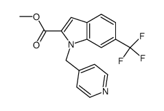 methyl 6-trifluoromethyl-1-[(pyrid-4-yl)methyl]-1H-indole-2-carboxylate结构式