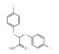 Acetic acid,2,2-bis[(4-chlorophenyl)thio]- Structure