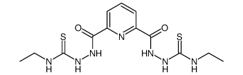 2,2'-(pyridine-2,6-diyldicarbonyl)bis(N-ethylhydrazinecarbothioamide) Structure