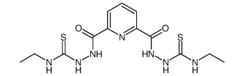 2,2'-(pyridine-2,6-diyldicarbonyl)bis(N-ethylhydrazinecarbothioamide)结构式