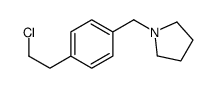 1-[[4-(2-chloroethyl)phenyl]methyl]pyrrolidine Structure