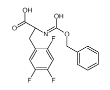 (2R)-2-(phenylmethoxycarbonylamino)-3-(2,4,5-trifluorophenyl)propanoic acid Structure