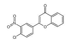 2-(4-chloro-3-nitrophenyl)chromen-4-one Structure