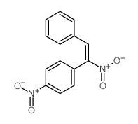 1-nitro-4-[(E)-1-nitro-2-phenyl-ethenyl]benzene结构式
