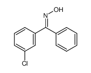 (3-chlorophenyl)phenylmethanone oxime Structure