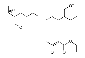 bis(2-ethylhexan-1-olato)(ethyl 3-oxobutyrato-O1',O3)aluminium structure