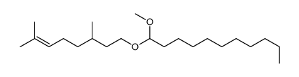 1-[(3,7-dimethyloct-6-enyl)oxy]-1-methoxyundecane Structure