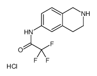 2,2,2-trifluoro-N-(1,2,3,4-tetrahydroisoquinolin-6-yl)acetamide,hydrochloride Structure