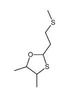 4,5-Dimethyl-2-(2-(methylthio)ethyl)-1,3-oxathiolane structure