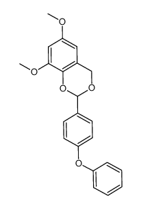 6,8-dimethoxy-2-(4-phenoxyphenyl)-4H-benzo[d][1,3]dioxine结构式