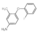 4-(2-Fluorophenoxy)-3-methylaniline结构式