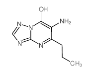 6-Amino-5-propyl-[1,2,4]triazolo[1,5-a]-pyrimidin-7-ol结构式