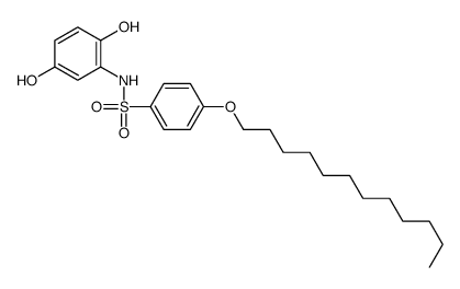 N-(2,5-dihydroxyphenyl)-4-dodecoxybenzenesulfonamide结构式