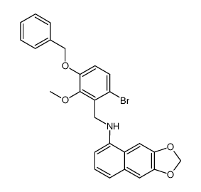 N-(3'-(benzyloxy)-6'-bromo-2'-methoxybenzyl)-6,7-(methylenedioxy)-1-naphthylamine Structure