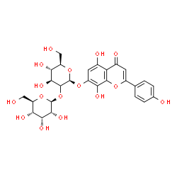 isoscutellarein-7-O-(allosyl(1-2)glucoside) Structure