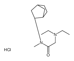 N-(3-bicyclo[2.2.1]heptanyl)-2-(diethylamino)-N-methylacetamide,hydrochloride Structure