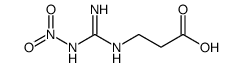 3-(3-NITROGUANIDINO)PROPANOIC ACID结构式