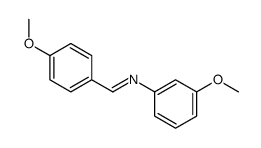 N-(3-methoxyphenyl)-1-(4-methoxyphenyl)methanimine Structure