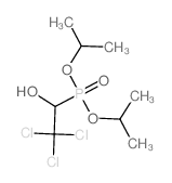 Phosphonic acid,(2,2,2-trichloro-1-hydroxyethyl)-, bis(1-methylethyl) ester (9CI) structure