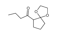 1-(1,4-dioxa-spiro[4.4]non-6-yl)-butan-1-one Structure