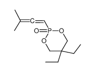 5,5-diethyl-2-(3-methylbuta-1,2-dienyl)-1,3,2-dioxaphosphinane 2-oxide结构式