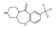 8-(trifluoromethyl)-1,2,3,4,12,12a-hexahydro-6H-pyrazino[2,1-c][1,4]benzoxazepin-6-one结构式