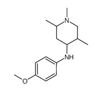 N-(p-anisyl)-N-(1,2,5-trimethyl-4-piperidinyl)amine Structure