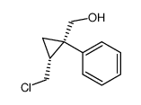 [(1S,2R)-2-(chloromethyl)-1-phenylcyclopropyl]methanol Structure