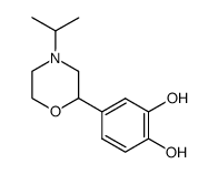 2-(3,4-dihydroxyphenyl)-4-isopropylmorpholine结构式