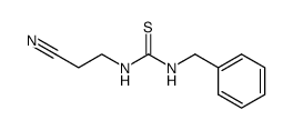 N-benzyl-N'-(2-cyano-ethyl)-thiourea Structure