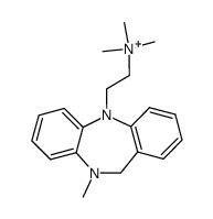 Trimethyl-[2-(10-methyl-10,11-dihydro-dibenzo[b,e][1,4]diazepin-5-yl)-ethyl]-ammonium结构式