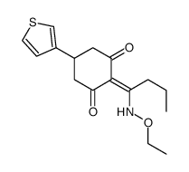 2-[1-(ethoxyamino)butylidene]-5-thiophen-3-ylcyclohexane-1,3-dione Structure