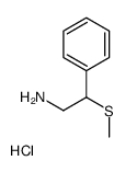 2-methylsulfanyl-2-phenylethanamine,hydrochloride结构式