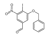 3-BENZYLOXY-4-IODO-5-NITRO-BENZALDEHYDE structure