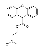 2-(METHOXY(METHYL)AMINO)ETHYL 9H-XANTHENE-9-CARBOXYLATE结构式