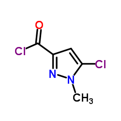 5-Chloro-1-methyl-1H-pyrazole-3-carbonyl chloride Structure