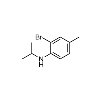 2-Bromo-4-methyl-n-(propan-2-yl)aniline structure