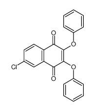 6-chloro-2,3-diphenoxy-1,4-naphthoquinone结构式