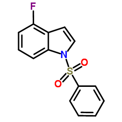 4-Fluoro-1-(phenylsulfonyl)-1H-indole结构式