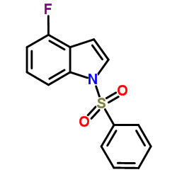 4-Fluoro-1-(phenylsulfonyl)-1H-indole structure