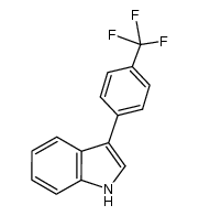 3-(4-(trifluoromethyl)phenyl)-1H-indole Structure